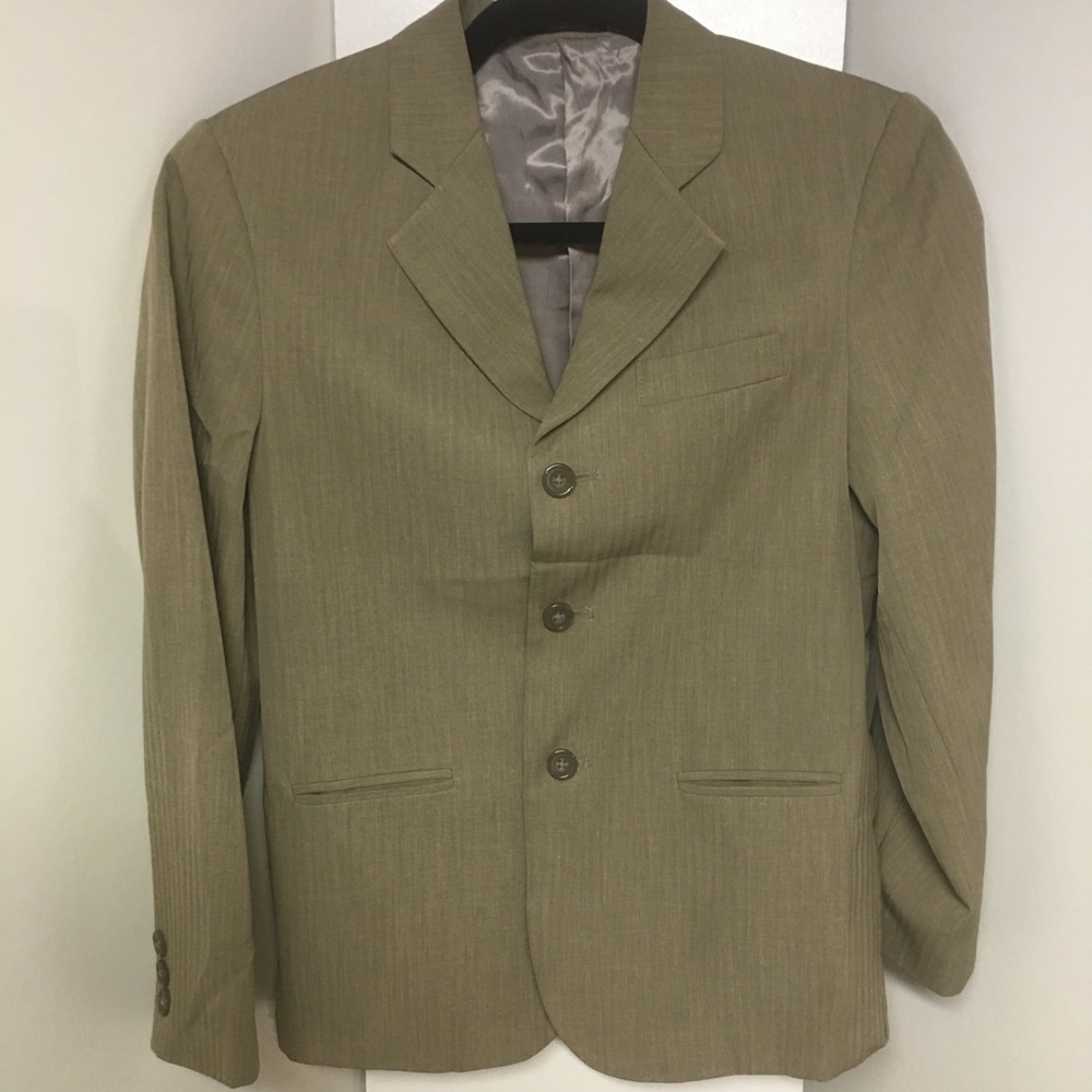 Boy suit 2pc light brown